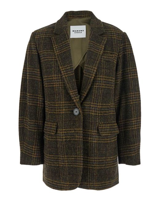 Isabel Marant Black 'Gesina' Single-Breasted Jacket With Notched Rever