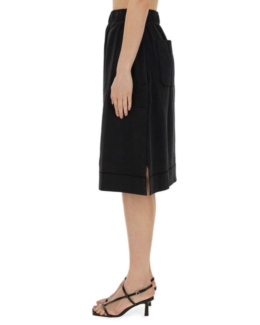 Margaret Howell Black Cotton Skirt