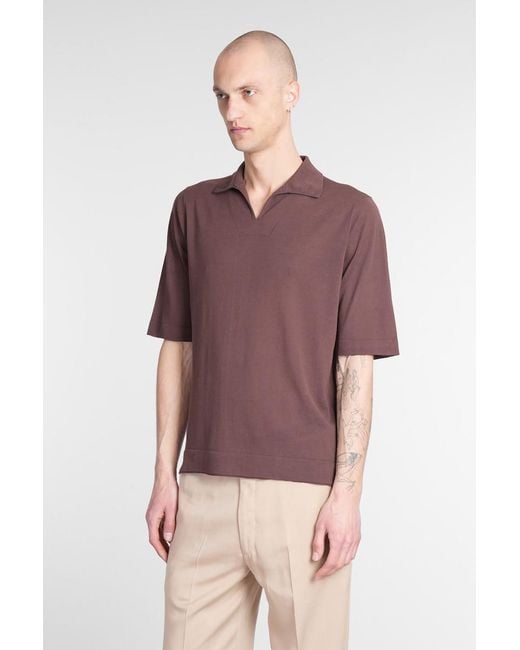 Ballantyne Purple Polo for men