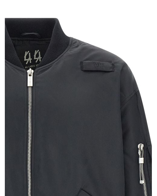 M44 LABEL GROUP Gray 'Profiler' Bomber Jacket for men