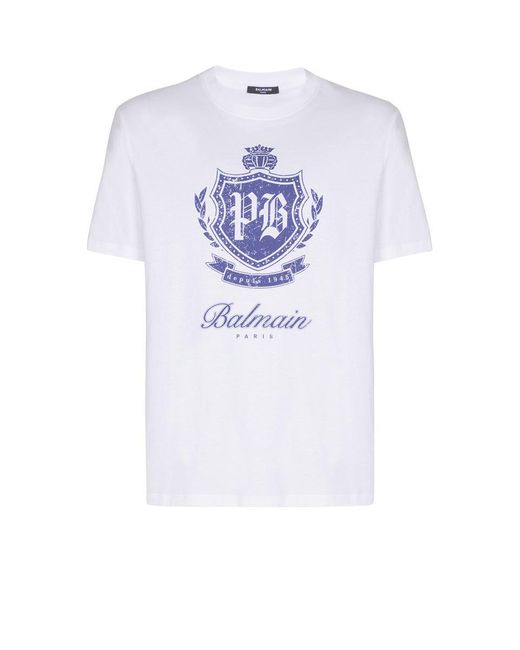 Balmain White T-shirts And Polos for men
