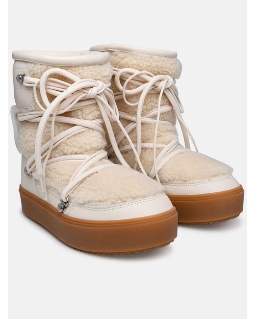 Chiara Ferragni Natural Cf Snow Boot Shoes
