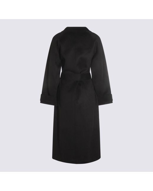 The Dynamis Studio Black Wool Coat