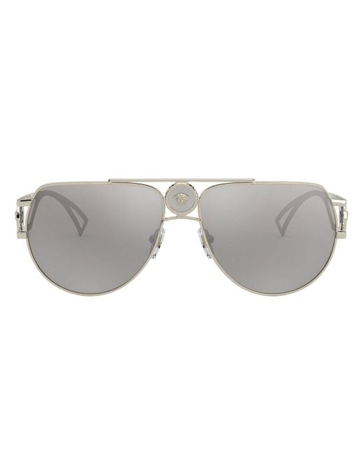 Versace Gray Sunglasses for men