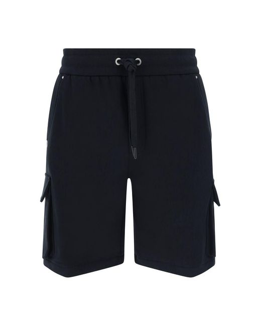 Moose Knuckles Blue Bermuda Shorts for men