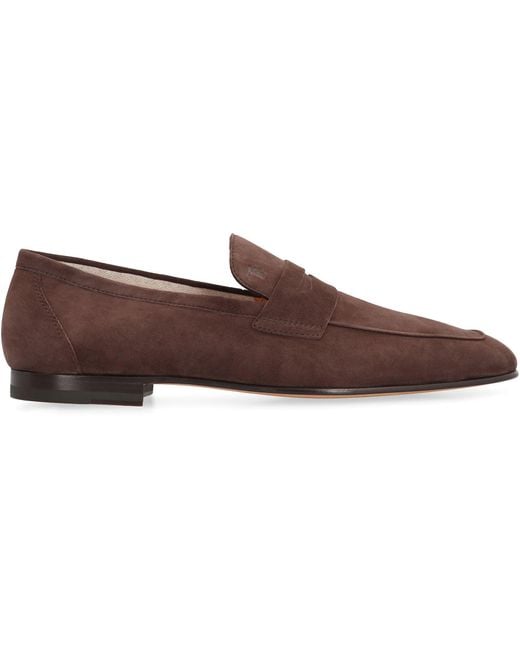 Tod's Brown Flat Shoes for men
