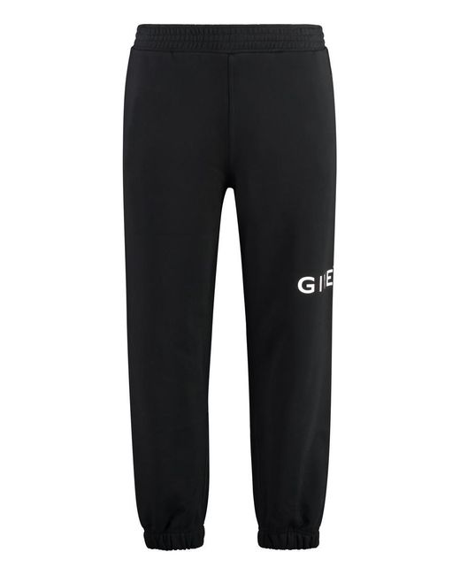 Givenchy Black Logo Print Sweatpants for men
