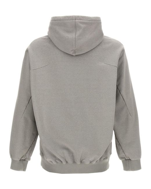 Doublet Gray 'cd-r Embroidery' Hoodie for men