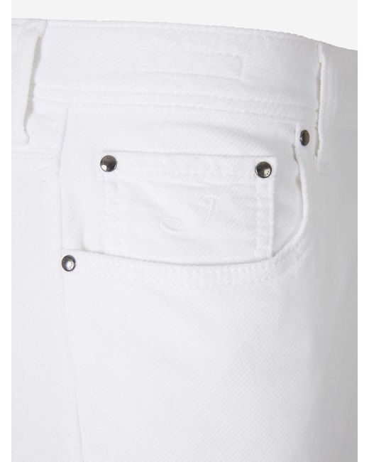 Jacob Cohen White Slim Fit Jeans for men