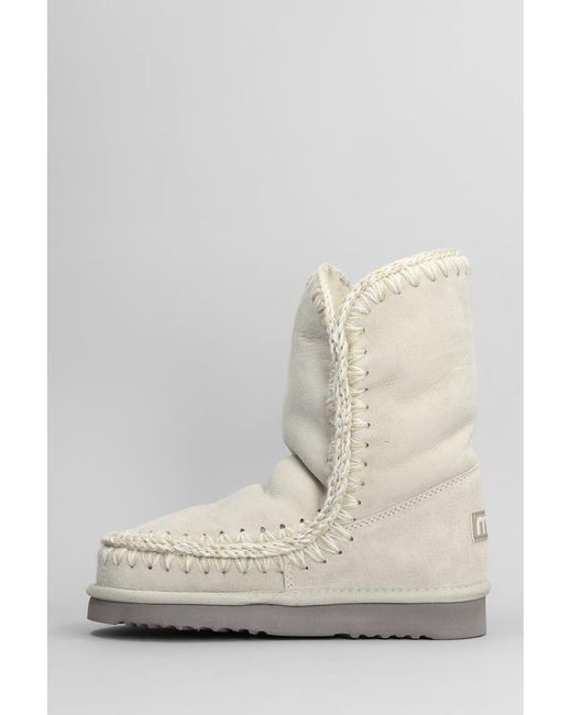 Mou Natural Eskimo 24 Low Heels Ankle Boots