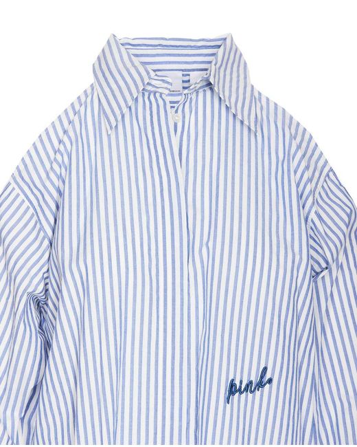 Pinko Blue Canterno Striped Shirt