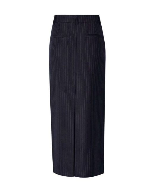 Essentiel Antwerp Blue Glossary Midi Skirt