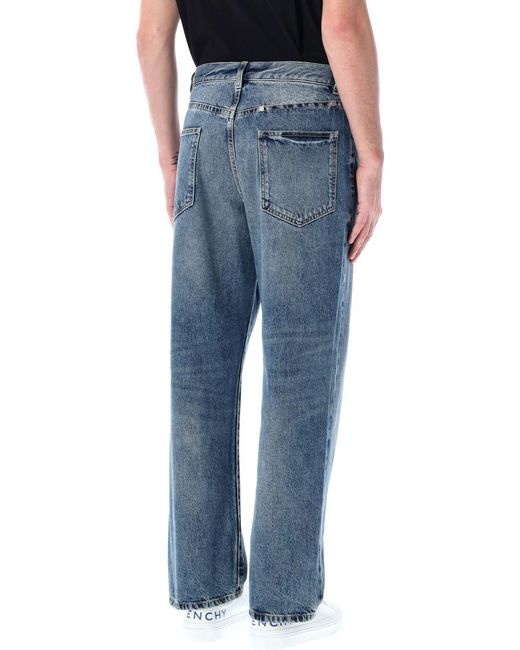 Givenchy Blue Round Regular Fit 5 Pockets Denim for men
