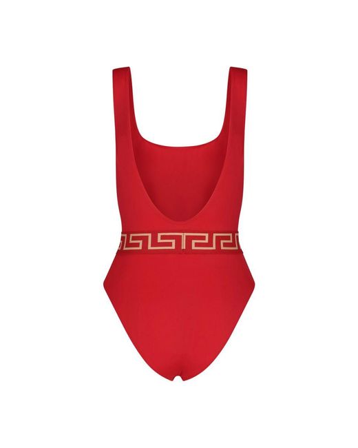 Versace Red Swim One-piece Lycra Vita Recycled