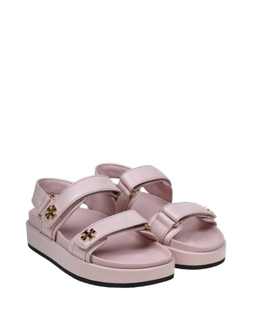 Tory Burch Pink Sporty Leather Sandal
