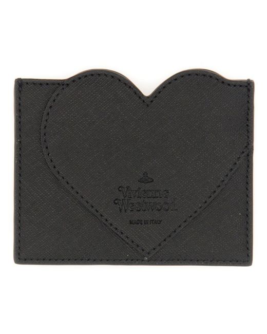 Vivienne Westwood Black Card Holder "Heart"