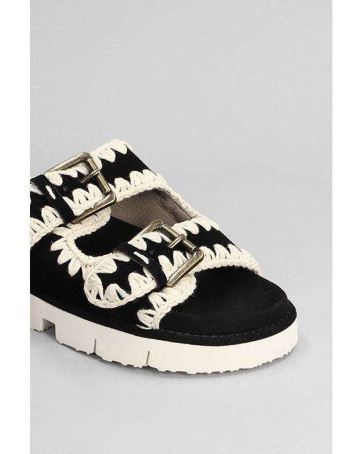 Mou Black New Bio Slipper-Mule