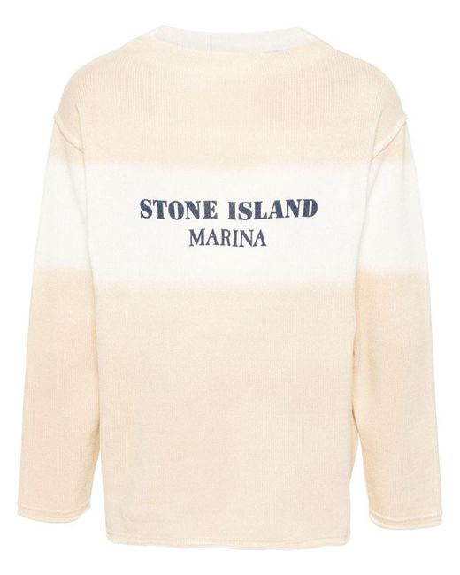 Stone Island Natural Marina Cotton Sweater for men