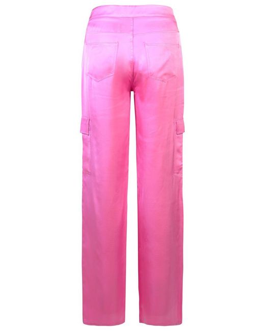 Chiara Ferragni Pink Viscose Pants