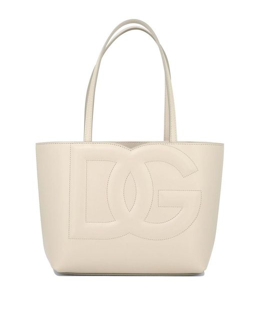 Dolce & Gabbana Natural Tote Bag With Logo