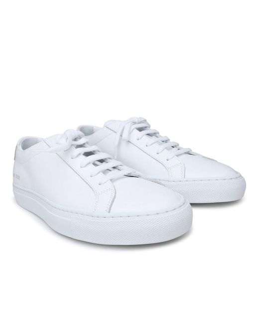 Common Projects White Leather Original Achilles Sneakers for men