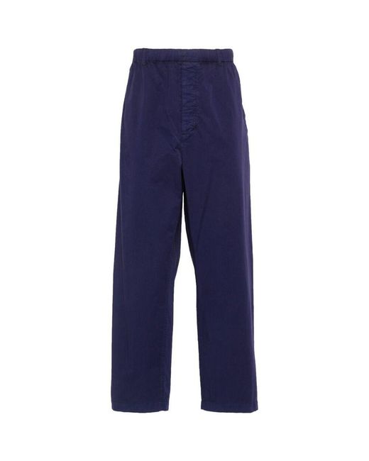 Lemaire Blue Pants for men
