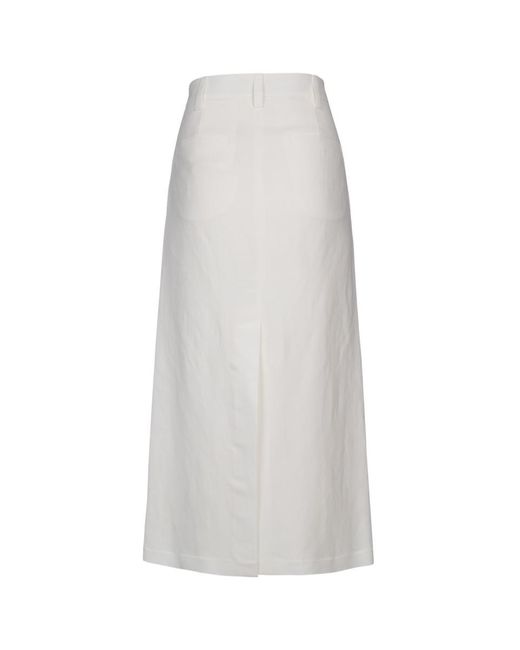 Brunello Cucinelli White Skirts