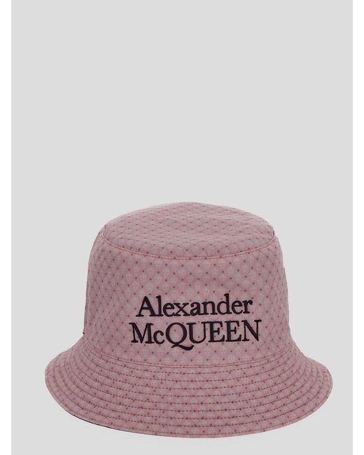 Alexander McQueen Blue Reversible Bucket Hat for men