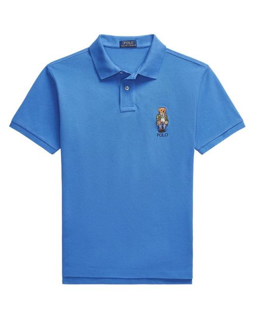 Polo Ralph Lauren Blue Short Sleeve-polo Shirt Clothing for men