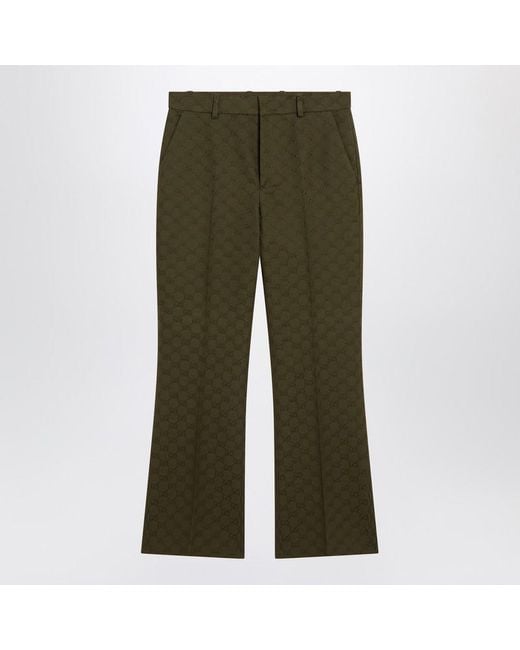 Gucci Green Military Trousers