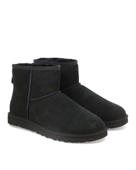 Ugg Black "classic Mini Ii" Ankle Boots for men