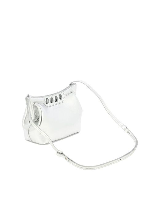 Alexander McQueen White La Borsa A Tracolla "peak" Mini