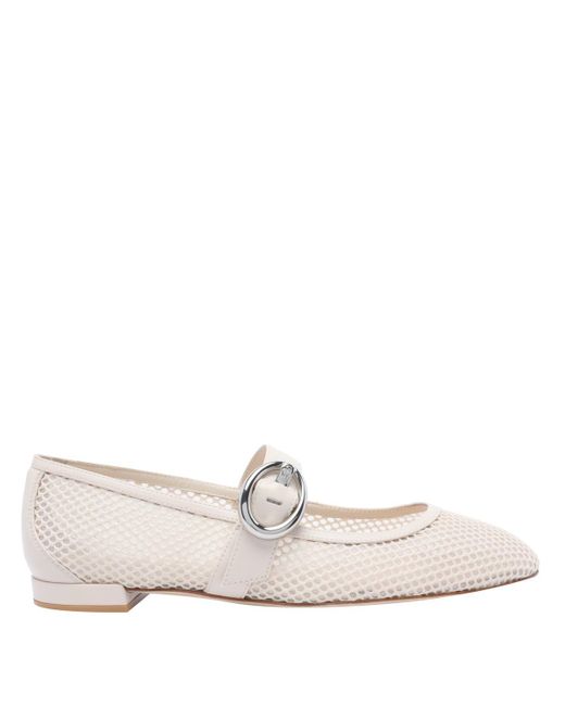 Stuart Weitzman White Flat Shoes