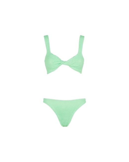 Hunza G Synthetic Juno Bikini Swimwear in Green | Lyst Canada