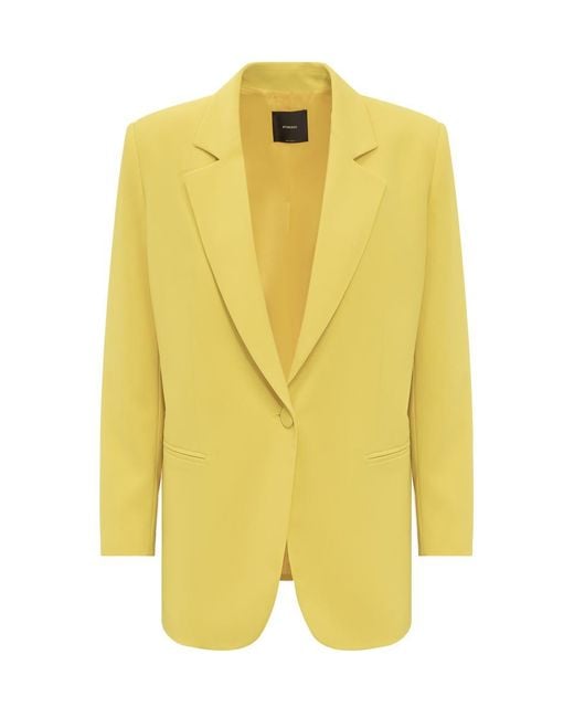 Pinko Yellow Exaggerated Blazer