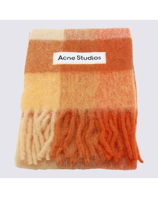 Acne Orange Scarfs for men