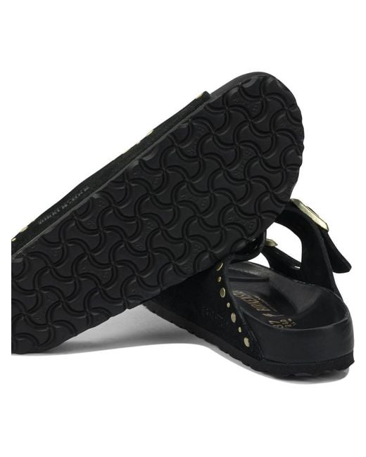 Birkenstock Black "Arizona Rivet Exquisite" Sandals