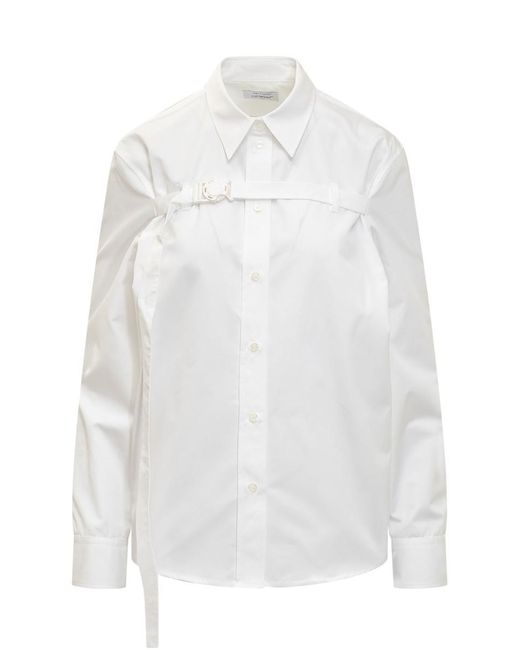Off-White c/o Virgil Abloh White Poplin Buckle Shirt