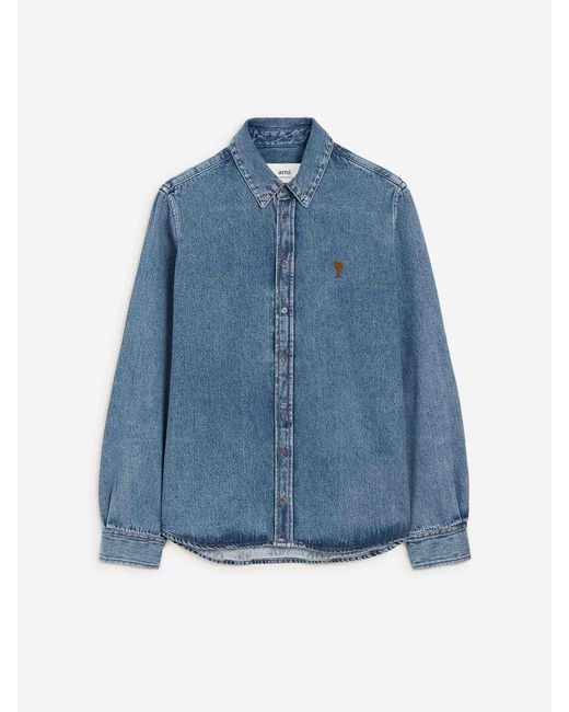 AMI Blue Elegant Shirt for men