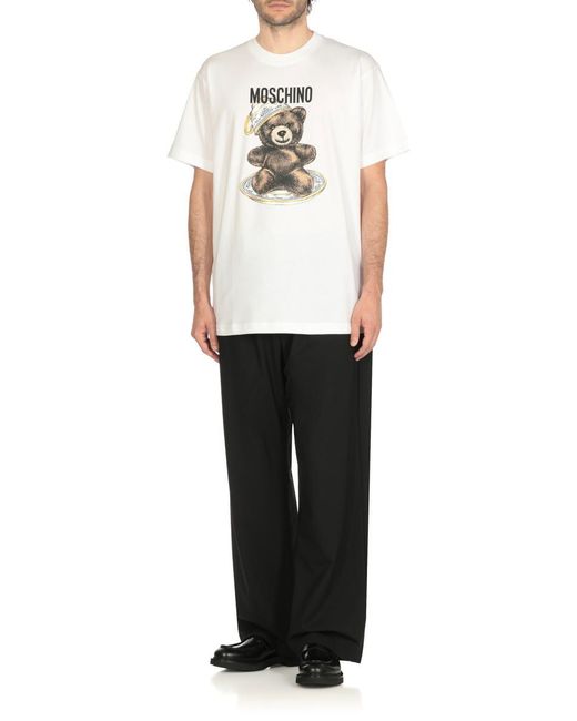 Moschino White T-shirts And Polos for men