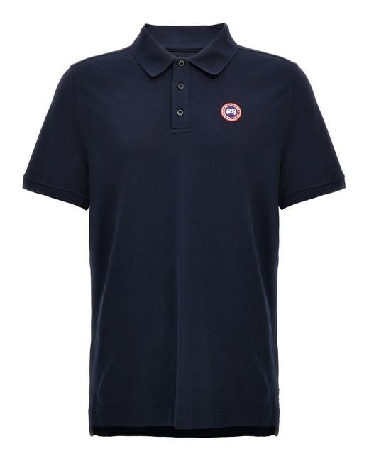 Canada Goose Blue Polo Shirts for men