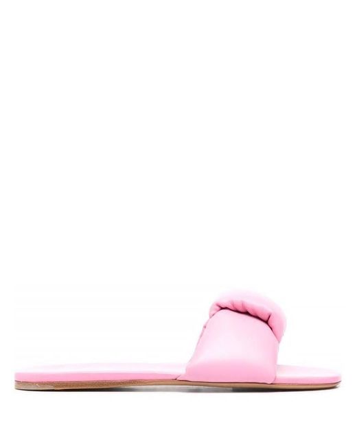 Miu Miu Pink Leather Sandal