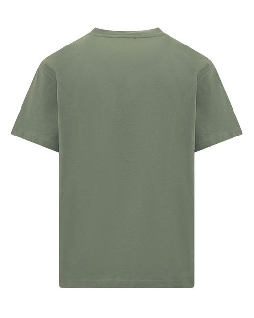 J.W. Anderson Green T-shirt With Embroidered Logo for men