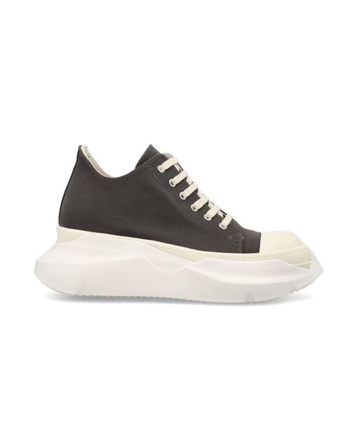 Rick Owens Black Abstract Low Sneak for men