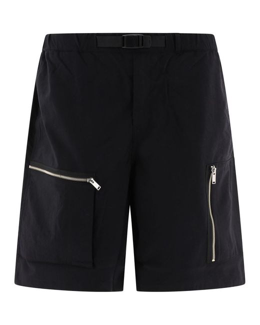 Undercover Black Belted Shorts for men