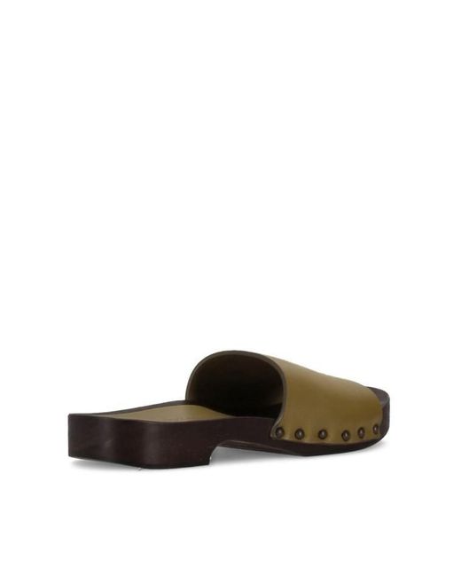 LA ROSE Brown Zoccoli Pelle