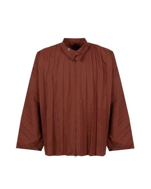 Homme Plissé Issey Miyake Red Outerwear for men