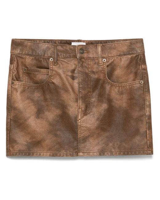 Isabel Marant Brown Tobacco 'Kimmy' Mini Skirt