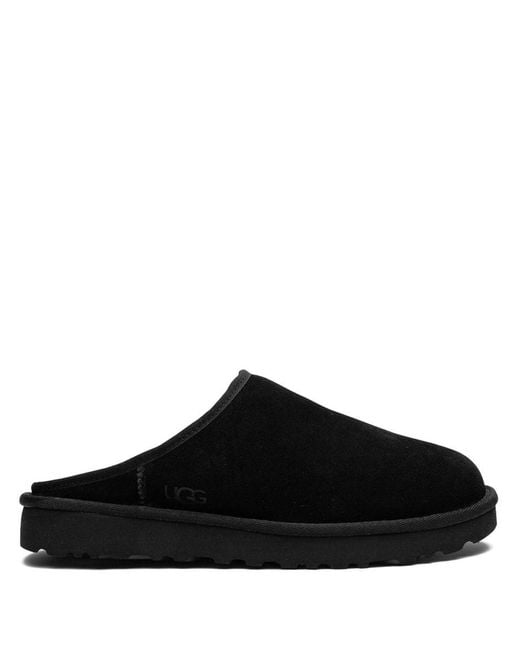 Ugg Black Classic Slip-On Sheepskin Slippers for men