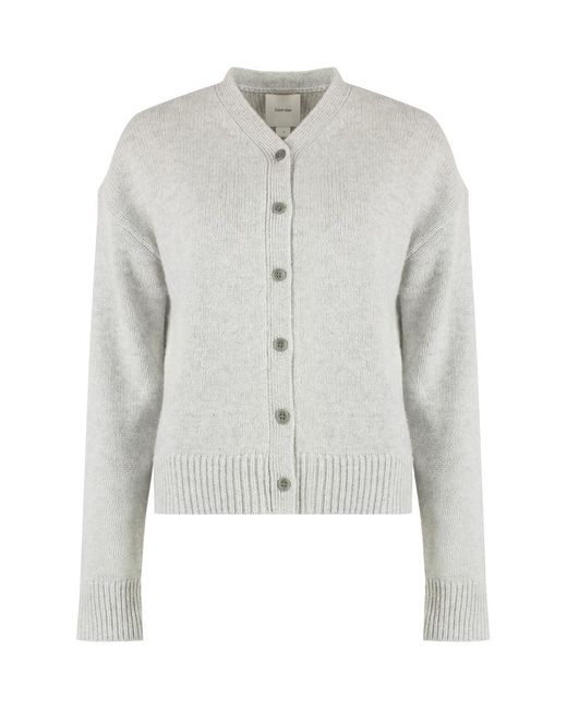 Calvin Klein Gray Wool And Cashmere Cardigan